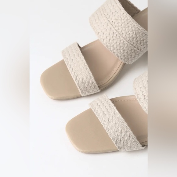 Lulu's Alexis Beige Espadrille High Heel Sandals - Picture 2 of 8